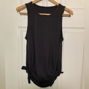 lululemon athletica 🟣 Double Tie Tank Tunic in Washed Black